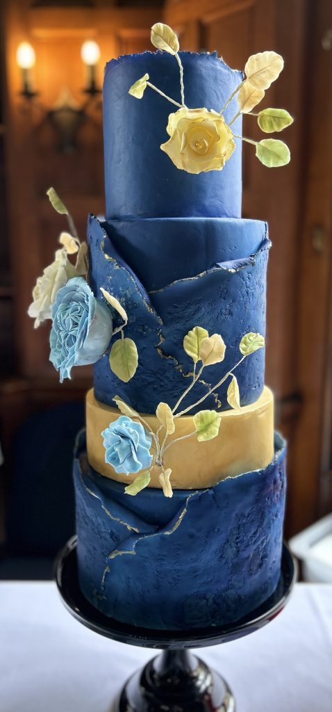 Blue flowers wedding